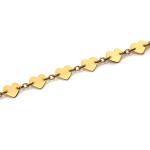 Złota bransoletka 375 idealna na prezent elementowa z małych serc