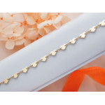 Złota bransoletka 375 idealna na prezent elementowa z małych serc