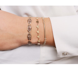 Złota bransoletka 375 idealna na prezent elementowa z małych serc