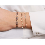 Złota bransoletka 375 idealna na prezent elementowa z małych serc