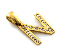 klasyczny złoty wisiorek