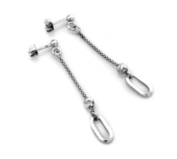 kolczyki srebro na sztyfcie gładkie