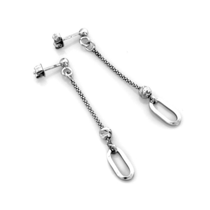 kolczyki srebro na sztyfcie gładkie