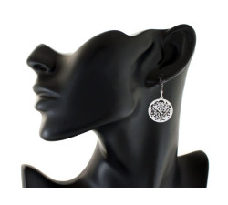 srebrne kolczyki na angielskim gładkie