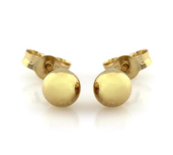 Złote kolczyki 375 GŁADKIE PINEZKI  0,35g