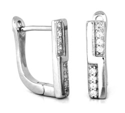 srebrne kolczyki angielskie