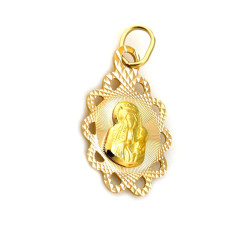 gładka złota zawieszka