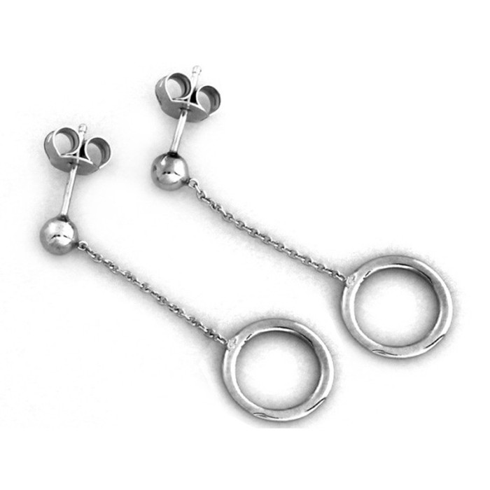 kolczyki srebro sztyft bez cyrkonii