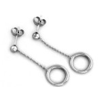 kolczyki srebro sztyft bez cyrkonii