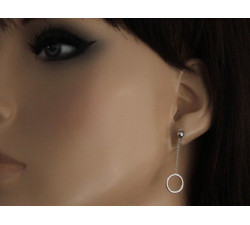 srebrne kolczyki bez cyrkonii