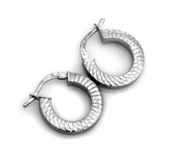 kolczyki 925 kółeczka bez cyrkonii