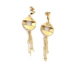 złote kolczyki wiszące 585