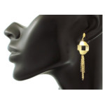 kolczyki z łańcuszkami na sztyft