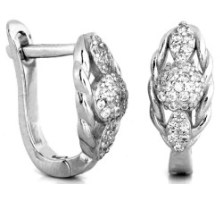 srebrne kolczyki angielskie