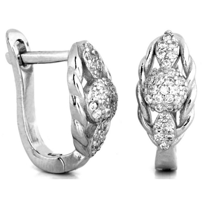 srebrne kolczyki angielskie