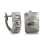 kolczyki 925 na biglu zamkniętym gładkie