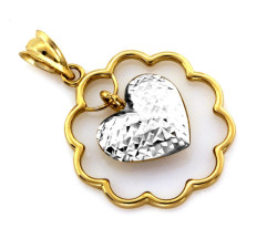 gładka złota zawieszka