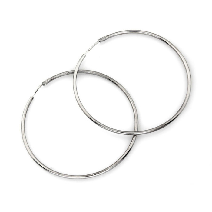 srebrne kolczyki koła