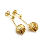 złote kolczyki wiszące