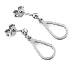 kolczyki srebro sztyfty gładkie