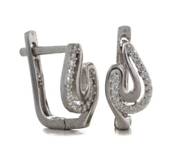 srebrne kolczyki angielskie