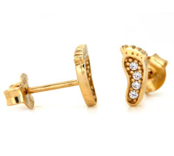 złote kolczyki 375 na sztyft