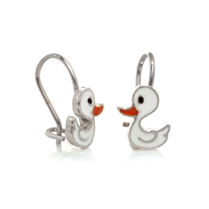 kolczyki srebro z biglem bez cyrkonii