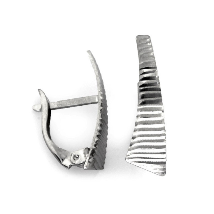 srebrne kolczyki angielskie