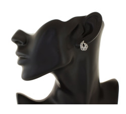 kolczyki 925 na biglu zamkniętym bez cyrkonii