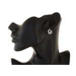 kolczyki 925 na biglu zamkniętym bez cyrkonii