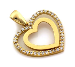 klasyczny złoty wisiorek