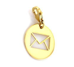 gładka złota zawieszka