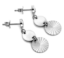 srebrne kolczyki na sztyfcie gładkie