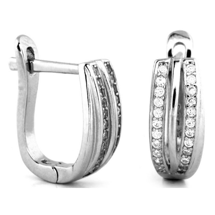 srebrne kolczyki angielskie