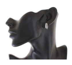 kolczyki 925 na angielskim gładkie