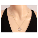 klasyczny złoty wisiorek