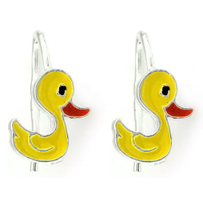 srebrne kolczyki na biglu