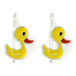 srebrne kolczyki na biglu