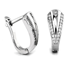 srebrne kolczyki angielskie