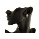 srebrne kolczyki bez cyrkonii