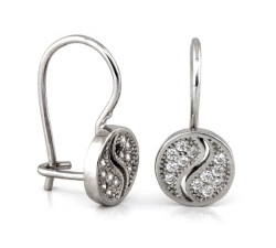 kolczyki ze srebra z biglem