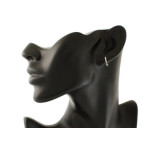 srebrne kolczyki angielskie gładkie