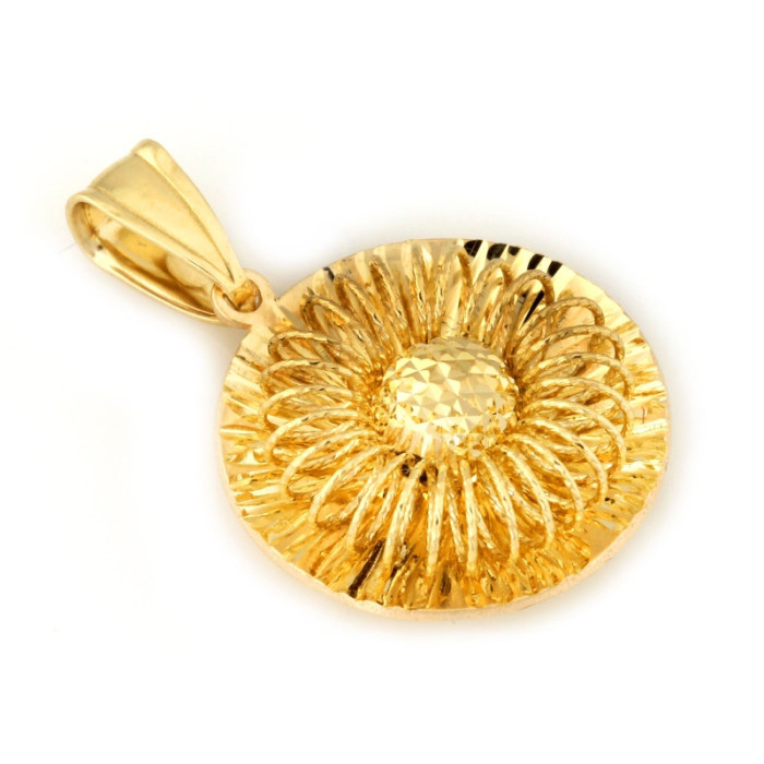 złota zawieszka bez kamieni