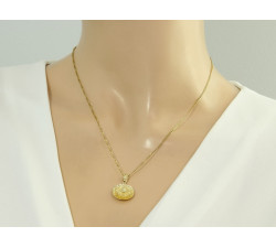 gładka złota zawieszka