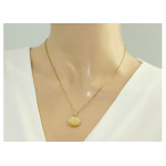 gładka złota zawieszka