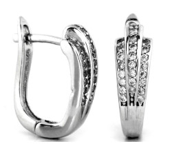 kolczyki srebro bez cyrkonii