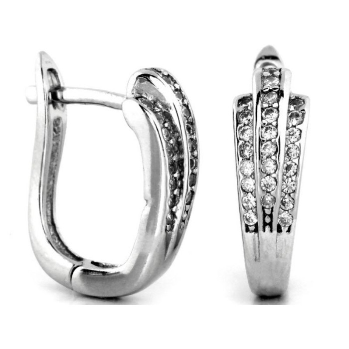 kolczyki srebro bez cyrkonii