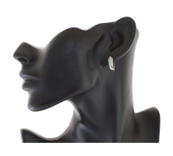 kolczyki srebro gładkie