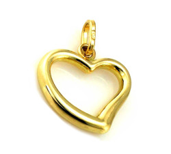 gładka złota zawieszka