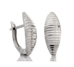 srebrne kolczyki angielskie gładkie